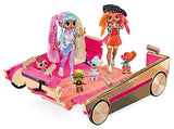 LOL Surprise 3-in-1 Party Cruiser Car with Surprise Pool, Dance Floor and Magic Black Lights, Multicolor - Great Gift for Girls Age 4+