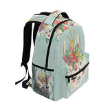 senya Cute Llama Flower Fantasy Backpack School Bag Travel Daypack