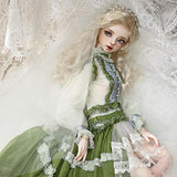LUSHUN BJD Doll Clothes Palace Style Dress, BJD Set of Fashion Clothes Wigs Shoes Full Set, Official Distribution fit Cosplay Party Dress Up (No Doll)