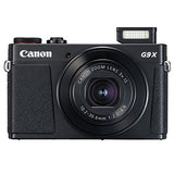 Canon PowerShot G9 X Mark II Digital Camera (Black) + SanDisk 64GB Memory Card + Point & Shoot Case