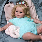 JIZHI Lifelike Reborn Baby Dolls - 20-Inch Real Baby Feeling Realistic-Newborn Baby Dolls Adorable Playful Real Life Baby Dolls with Feeding Kit & Gift Box for Kids Age 3 +