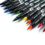 KINGART 445-48 Set of 48 Dual TIP Brush PENS 48 Piece