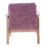 Baoblaze Purple Modern Single Sofa Chair Furniture Model for 1:12 Dollhouse Room Decor Accessories
