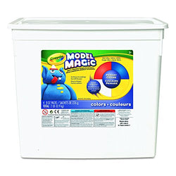 Crayola 574415 Model Magic Modeling Compound, 8 oz each Blue/Red/White/Yellow, 2lbs.