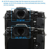 JJC Eyepiece Eyecup Eye Cup Viewfinder for Fuji Fujifilm X-T3 X-T4 X-T2 X-T1 X-H1 GFX 100 GFX 100S GFX 50S Camera, Replaces Fuji Fujifilm EC-XT L Eyepiece