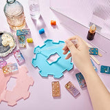 Domino Bracket Epoxy Resin Mold Mexican Train Hub Mold Domino Stand Mold Silicone Domino Epoxy Mold Train Centerpiece Domino Mold for Jewelry DIY Crafts Making Supplies