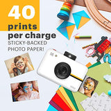 Kodak 2"x3" Premium Zink Photo Paper (100 Sheets) & Step Camera Instant Camera with 10MP Image Sensor, ZINK Zero Ink Technology, Built-In Flash & 6 Picture Modes | White.