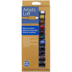 Artist's Loft Fundamentals Watercolor Paint 12 Pieces by Artists Loft
