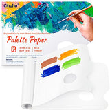 Ohuhu Oil Paint Set, 36 Oil-Based Colors, 12ml/0.42oz x 36 Tubes + Disposable Palette Painting Pad, 8.3"x12" Ohuhu 2 Pack 68LB/105GSM Disposable Palette Paper Pad