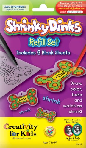 Faber-Castell Creativity For Kids Activity Kit: Shrinky Dinks Refill Sheets