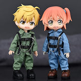 niannyyhouse Tactical Suit Vest Onesies 5 Colors Ob11 1/12 BJD Doll Clothes (Blue)