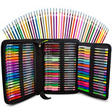 120 Color Artist Gel Pen Set includes 28 Glitter Gel Pens 12 Metallic, 11 Pastel, 9 Neon, plus 60 Matching Color Refills, & Coloring Book