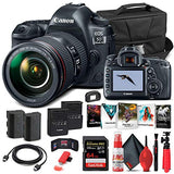 Canon EOS 5D Mark IV DSLR Camera with 24-105mm f/4L II Lens (1483C010) + 64GB Memory Card + Case + Corel Photo Software + LPE6 Battery + External Charger + Card Reader + HDMI Cable + More (Renewed)