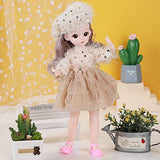SingYang 6 Sets 12 inch BJD Clothes for 1/6 SD 30cm Ball Joint Doll ， Lolita Sweet Style Smart Doll Clothes（Only Clothes excluding Dolls）