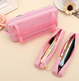 YunKo Portable Large Capacity Cute Pink Multi-Layer Cartoon Pencil Case Cosmetic Bag Simple