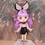 Outfits for Blyth Doll Bunny Ears Cosplay Clothes for 1/6 BJD Azone (Color: Halloween Suit)