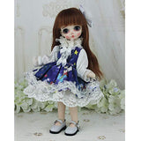 HMANE BJD Dolls Clothes, Unicorn Lolita Blue Dress Outfit Set for 1/6 BJD Dolls - No Doll
