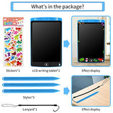 Reusable Doodle Board for Kids Colorful Drawing Tablet LCD Writing Tablet 10 Inch for 3 4 5 6 7 8 Years Old Girls and Boys Great Toys Gifts for Toddlers kasioo(Dark Blue)