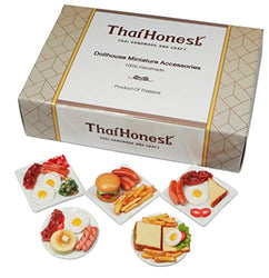 ThaiHonest Mixed 5 Assorted Dollhouse Miniature Food,Collectibles