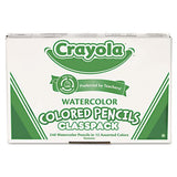 Crayola - Watercolor Wood Pencil Classpack, 3.3 mm, 12 Asstd Clrs, 240 Pencils/Box 68-4240 (DMi BX