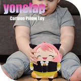 Yonclap SPY x Family Plush Anya Plush Cute Stuffed Dolls Cartoon Pillow Toy Anime Peripheral Prop Kids Fan Birthday Gift (Anya, 7.8in)