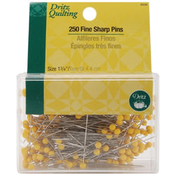 Dritz Quilting 3006 Fine Sharp Pins, 1-3/4-Inch Steel, 250 Count