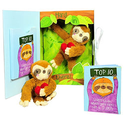 Get Well Gifts - Feel Like a Sloth? Hang in There! Get Well Soon Gift for Women, Kids, Men, Teens. Plush Sloth and Top 10 Things to Do When You Feel Like a Sloth in Gift Box. Great for After Surgery.