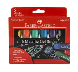 Faber-Castell Metallic Gel Sticks 6ct