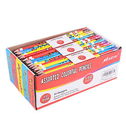 Madisi Assorted Colorful Pencils, Incentive Pencils，#2 HB, 10 Dsigns, 150 Pack， pencils bulk for