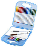 Crayola Super Tips Washable Markers and Paper Set, 25 Markers and 40 Sheets of Paper, Art Tools,