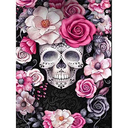 Amphol Diamond Painting Kits for Adults, Skull 5D Diamond Painting for Kids Gem Art, Full Drill Diamond Art Kits for Adults Beginner, Diamond Dotz Paint with Diamonds Gift Decoration 16 x 12 Inch