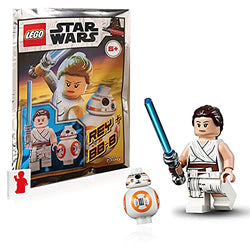 LEGO The Star Wars Rise of Skywalker Minifigure Combo - BB-8 Droid and Rey (with Lightsaber)