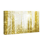The Oliver Gal Artist Co. Nature Wall Art Canvas Prints 'Magical Peace' Forest Landscapes Home Décor, 24" x 16", Gold, White