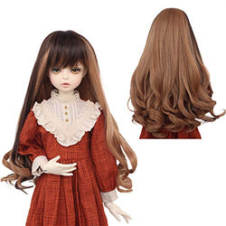 AIDOLLA 1/3 BJD Doll Wig Girls Gift Temperature Synthetic Fiber Long Curly Synthetic Hair