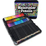 Watercolor Pencils Professional 72 Watercolor Pencil Set Water Color Pencil for Adults Coloring Painting Art Colored Color Pencils for Artists Kids and Beginners