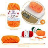 LEMESO 12 Skeins Mini Yarn, 12 Colors 100% Acrylic Mini Knitting Yarn, Great for Knitting Crochet Crafts