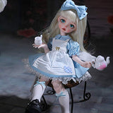 MEESock Lovely BJD Doll 1/6 SD Dolls 11.4 Inch Ball Jointed Doll DIY Toys, with Clothes Shoes Wig Makeup, Can Be Used for Collections, Gifts, Children's Toy