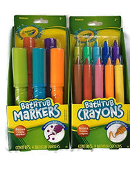 Crayola Bathtub Markers with 1 Bonus Extra Markers AND Crayola Bathtub Crayons with 1 Bonus Extra