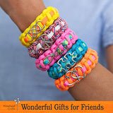 Paracord Charm Bracelet Making Set: Pinwheel Crafts DIY Bracelets Kit for Girls, Teens & Children - Make Your Own Personalized Friendship & Fashion Jewelry for Birthdays, Parties, Camps & Art Projects