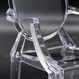 Odoria 1:6 Miniature Clear Arm Chair Dollhouse Furniture Accessories