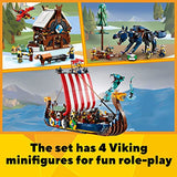 LEGO Creator 3in1 Viking Ship and The Midgard Serpent 31132 Building Toy Set for Boys, Girls, and Kids Ages 9+ (1,192 Pieces)