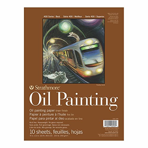 Strathmore 400 Series Oil Painting Pad, 9" x 12" Glue Bound, 10 Sheets per Pad