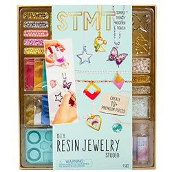 STMT D.I.Y. Resin Jewelry Studio, All-in-One Resin Jewelry Making Kit with Resin Jewelry Molds, Fun DIY Jewelry Kit to Make Your Own Necklaces, Bracelets & More, Great Gift for Teen Girls 14-16