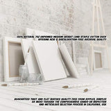 Markin Arts Deco 1.5" Profile Swedish Solid Wood Acid/Discolor Free 100% Grade A Cotton Titanium Acrylic Gesso Primed Tabletop Standing Mini Small Square Stretched Decor Art Canvas 4x4" 10-Pack