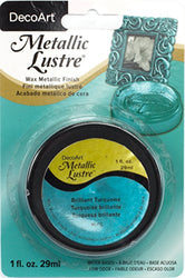 Deco Art Metallic Lustre Wax Finish, 1 oz, Brilliant Turquoise