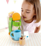 Hape Kid's Coffee Maker Wooden Play Kitchen Set with Accessories