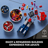 LEGO Optimus Prime 10302 Building Set for Adults; Build a Collectible Model of a Transformers Legend (1,508 Pieces), 11.1 x 18.9 x 3.58 inches