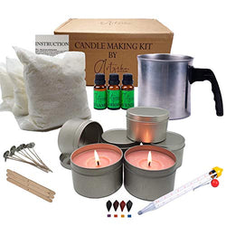 Soy Candle Making Kit for Adults - Candle Making Supplies - Soy Wax Flakes - Be Creative and Have Fun with Family and Friends - Scented Candles - Make a New Hobby Using Professional Supplies