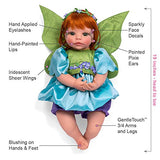 Paradise Galleries Reborn Fairy Doll - Pixie, 19 inch Toddler, GentleTouch Vinyl, Caucasian Skintone, Red Hair, 5-Piece Doll Gift Set