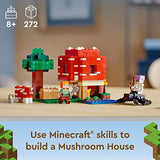 LEGO Minecraft The Mushroom House 21179 Building Kit; Toy House Playset; Great Gift for Kids and Players Aged 8+ (272 Pieces)